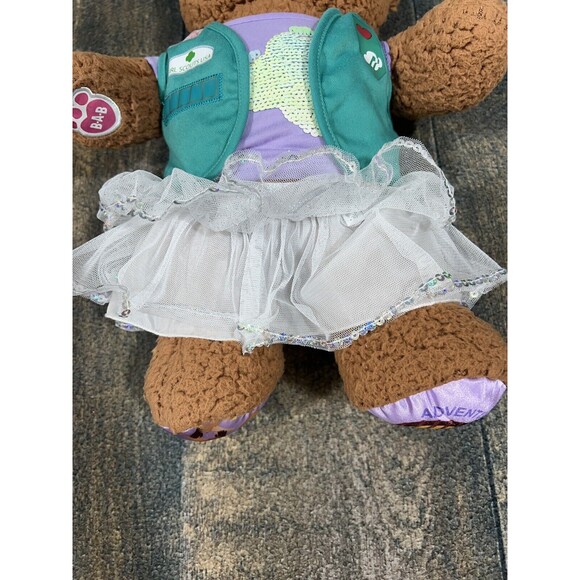 Build A Bear Girl Scouts Adventureful Plush with Junior Vest, Sequin Trefoil Tee - Picture 5 of 11